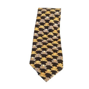 J. Garcia Jerry Garcia Geometric Abstract Print Silk Neck Tie‎